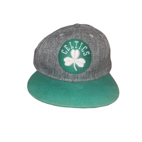 Boston Celtics NBA Special Grey Denim Snapback Fair Condition - Picture 1 of 3